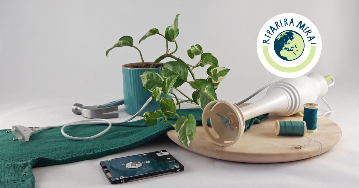 Reparera, laga och fixa istället för slit-och-släng. Praktiska tips och och idéer för hur förlänga livet på kläder, elektronik och möbler.